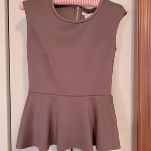 Bar III Peplum Shirt